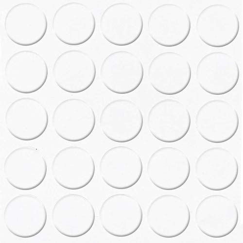 haggiy Cache-vis Autocollants pour Meubles - Cache-vis - Cache pour vis et Trous de perçage - Capuchons de Protection pour Meubles - Ø14 mm - 25 pièces - Enduit pour Meuble (Blanc Alaska)