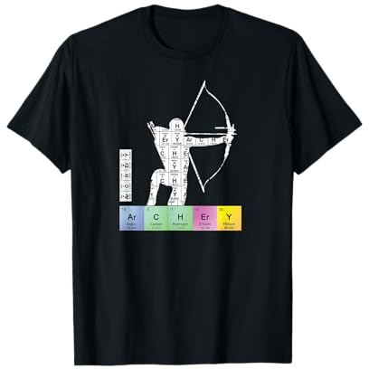Bogenjagd Bogenschütze Periodensystem der Elemente Bogenschießen T-Shirt
