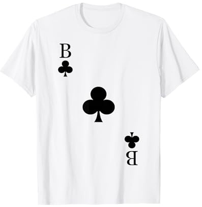 Spielkarte Kreuz Bube Kartenspiel Männertag Karneval Kostüm T-Shirt