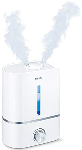 Beurer Luftbefeuchter LB 45 mit Ultraschallzerstäubung | Zur Raumbefeuchtung | Mit Aromafunktion | Für Räume bis 30m² geeignet | Leiser Betrieb