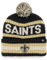 '47 NFL New Orleans Saints Unisex Bering Bobble Winter Hat, Team Logo, Farbe Schwarz