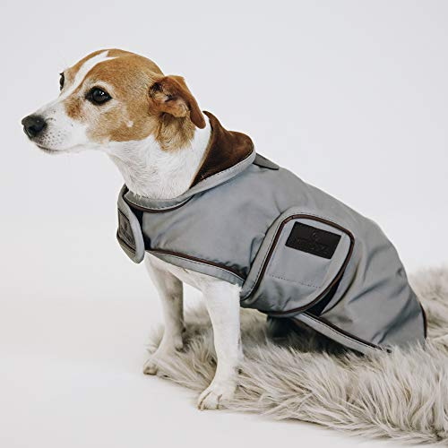 Kentucky Dogwear - Hundemantel - Reflektierend & Wasserdicht - Silber - Größe (S/M) - 39-43cm