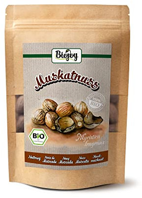 Biojoy Noix de muscade BIO entières (100 g), environ 19 pièces (Myristica fragrans)