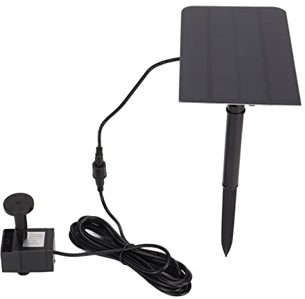 Fdit Pompe à Eau Solaire, Fontaine Solaire 200L/H économie d'énergie 4.5-10V pour Jardin