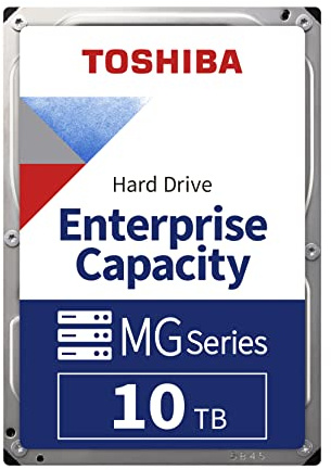Toshiba 10TB SATA 6 Gb/s MG06ACA10TE HDEPV10GFA51 3.5 pulgadas FW 4304 512e 256MB 7200 RPM SIE NAS Enterprise Class 24/7 HDD Unidad de disco duro para Dell HP Lenovo Supermicro y otros sistemas