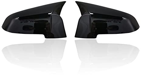 Spiegelkappen Für BMW 5er 6er 7er F01 F02 F10 F11 F18 Für GT 5GT F07 F06 F12 F13 Für LCL Kohlefaser Seite Rückspiegel Abdeckkappe Seitenspiegelkappe (Farbe : ABS Black)