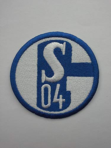 2stk FC S04 Aufnäher Patch Football Fussball Soccer Club Iron on bügelbild aufbügler Badge