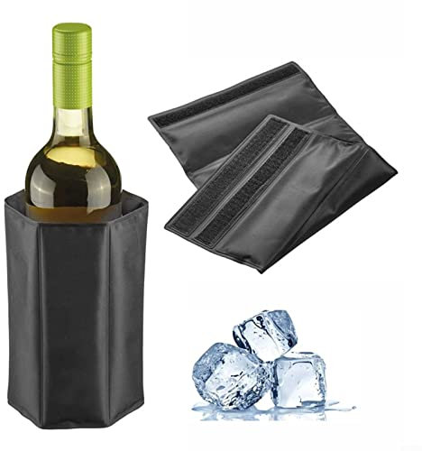 Raffreddatore per vino di ghiaccio, isolamento per vino rosso, confezione di ghiaccio, gel di raffreddamento in PVC, champagne, per raffreddare birra, vino e bevande analcoliche