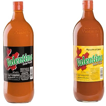 Pack de salsas Valentinas Picantes de 1 litro | Original Valentina amarilla y Negra Extra Picante 1 Litro