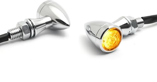 Dock66 Micro Bullet LED Blinker Chrom, ECE
