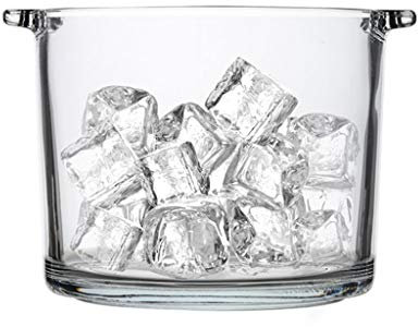 GaRcan Eiskübel, Glas-Eiskübel mit Clip, tragbarer Eiskübel, Hotel-Eimer, Champagner-Eimer, Getränkekübel, Party-Aktivitäten und Camping-Geschirr für Partys, Grillabende, Pic