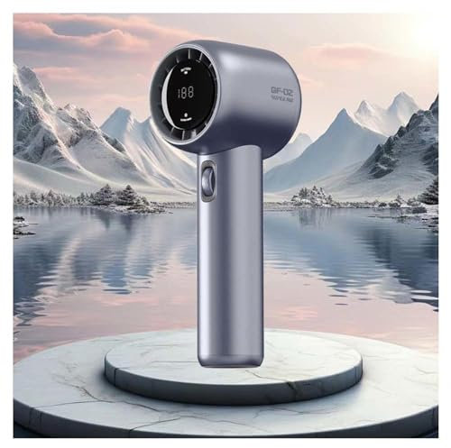 HAZARA Rechargeable Portable Fan 100 Gears, Continuously Variable Speed, Usb Fan Portable 9 Seconds High Wind Speed, Rechargeable Fan Portable Fan For Camping,Grey