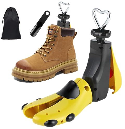 Tigcent Tendiscarpe Donna Uomo Allarga Forma Scarpe, Tendi Scarpe Tendi Stivali Regolabile Lunghezza Larghezza con Calzascarpe, Confezione da 1 (43-47)