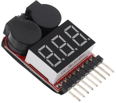CIYODO Battery Voltage Tester Low Voltage Buzzer Alarm Lipo Battery Capacity Monitor Digital Display