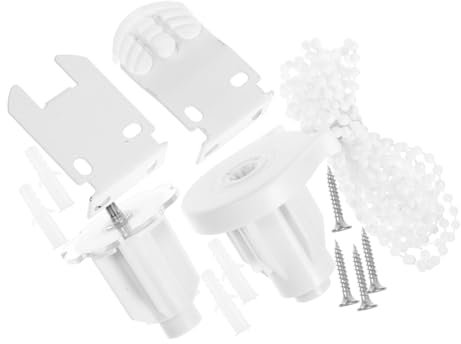 KITANDOVE 1 Satz Vorhangsteuerung Teile Zur Reparatur Von Vorhängen Teile Für Rollos Vorhangzubehör Zubehör-kit Für Die Reparatur Von Vorhängen Zubehör Für Rollos Rollo- Eisen Weiß