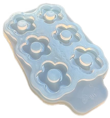 Moules en silicone pour travailler avec de la résine époxy et UV. 25mm. Forme petite fleur.