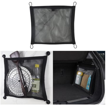 JNNJ Bolsa Red Maletero Coche Equipaje Coche, Elastica Red Fija Equipaje, Red Protección Universal Maletero Elástica Coche/SUV, Reds Protectora Universal Maletero Elástica Almacenamiento(42x36cm)