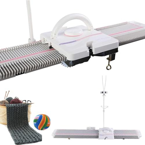 Automatische Strickmaschine Zum Stricken Von Schals Und Mützen, Strickmaschine, 6,5 Mm Mittlere Stärke, Strickmaschinen-Set Mit Zubehör, Kompatibel Mit Den Meisten Handstrickgarnen