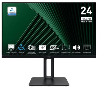 Msi 60 Cm (23.8) Fhd Flachbildpro Mp245pg Schirm (tft/lcd) - Ips 4ms 100hz Pivot Schwarz (9s6-3pc19M-005)