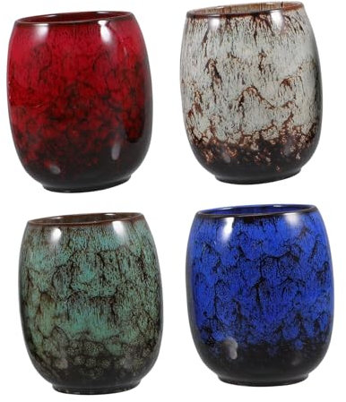 Mikinona 4piezas Taza De Café De Para Beber Taza De Japonesa Para Ceremonias De Té Artículos Para Beber De Japonés Casa Oficina