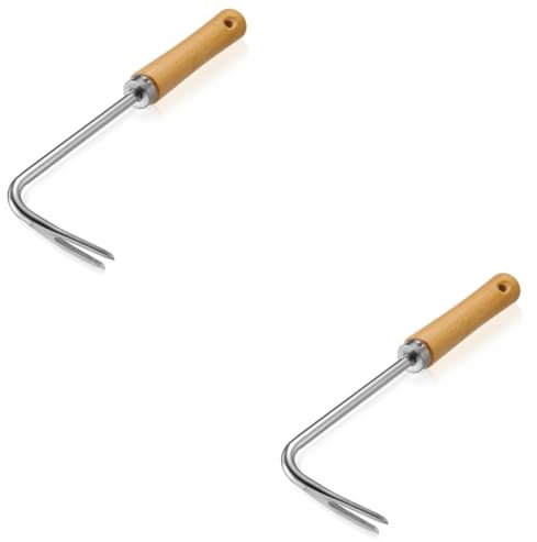 ibasenice 2 Pezzi Strumenti di diserbo Dispositivo di rimozione Rimuovere pianta Attrezzi per diserbo del Giardino Strumento per diserbo Manuale da Giardinaggio Ferro da Stiro