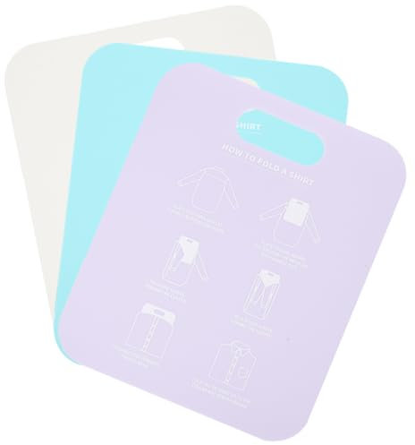 BESTOYARD à Plier pour Vêtements Lot de 3 Plieuses de Chemises Outil de Pliage Pratique Plastique Pliage Facile pour Adultes Voyages Partage