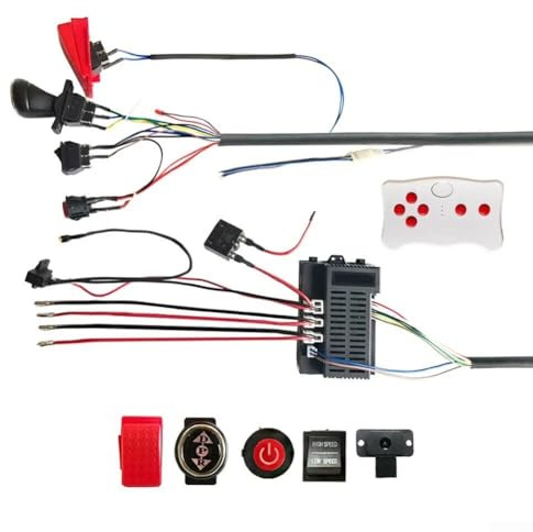 HOHOVYVY Kit di cablaggio per auto elettrica per bambini, 12 V, 200 W, con telecomando da 2,4 G, per veicoli elettrici fai da te