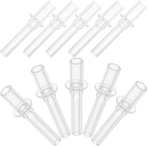 Punte di Cannuccia in Silicone Leggere e Facili da Trasportare 10 Pezzi per Bambini Protezione per Denti e Labbra, per Borracce e Bicchieri Cannuccia