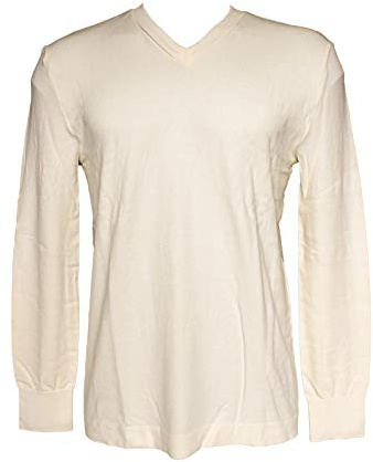 SENSI' Maglia Uomo Scollo V Manica Lunga Lana Microfibra Trapirante Senza Cuciture Seamless Made in Italy