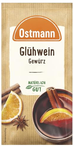 Ostmann Gewürze – Glühwein-Gewürz, Gewürzmischung für Glühwein, Punsch, Feuerzangenbowle & Kinderpunsch, ideal für die Winter- und Weihnachtszeit, vegan, 12 g (1er Pack) | Gewürzmischung für Glühwein, Punsch, Feuerzangenbowle & Kinderpunsch | Ideal für die Winter- und Weihnachtszeit