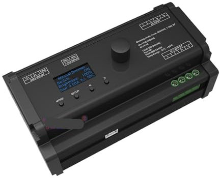 SK1 Knopf Dimmen OLED AC Triac Dimmer RDM DMX 512 Decoder RF/1-10V Steuerung 1CH*6A 100V-240VAC Monochrome LED Beleuchtung Controller