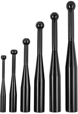 Phoenix Fitness Indian Club - Kettlebell in ghisa Clubbell Mace Macebell per uomini e donne, allenamento per forza, spalle, presa e avambraccio a casa e in palestra - Nero, 2 kg