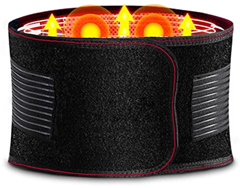 Turmalin magnetische selbsterwärmende Orthese, Stützgürtel, Rückenbandage mit Hosenträgern, Wirbelsäule, Rücken, Schulter, Lendenwirbelsäule, Haltungskorrektur für Männer und Frauen