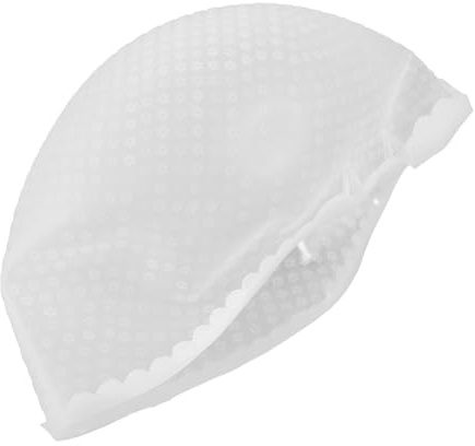 Anneome Gorro De Silicona Para Teñir El Cabello Reutilizable Tapa Gorro Para Mechas En El Cabello Gorra Rayada Resaltar Mayúsculas Cape De Resaltar Gancho Capó Blanco Gel De Sílice