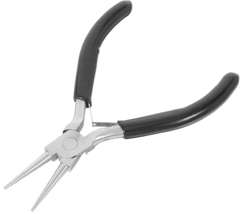 Generico Pinze per Gioielli Fatte a Mano Punta ad Ago Sottile Pinze a Becco Tondo in Acciaio Durevole per Creazione di Braccialetti Collane e Orecchini Utensili Artigianali per