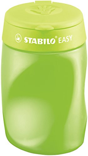 STABILO - Ergonomischer Dosen-Spitzer für Rechtshänder - EASYsharpener - 3 in 1 - grün
