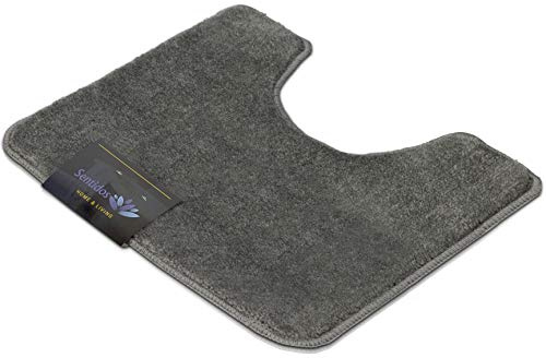 Sentidos Badematte Badteppich rutschfeste,weicher Badezimmerteppich Wasserabsorbierend maschinenwaschbar Badvorleger für Dusche, Badewanne (Ø 67 cm Rund, Blau)