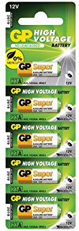 GP AVL401 HIGH VOLTAGE 23AE 12V ALKALINE BATTERIES (5 PACK)