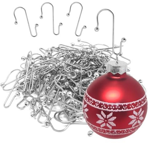 com-four® 100x Premium Haken für Weihnachtsbaumschmuck – Robuste Doppelhaken für Weihnachtsbaum-Deko - Perfekt für Deko-Anhänger