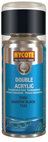 Hycote Double Acrylic Aerosol Car Spray Paint, Ford - Shadow Black, 150 ml