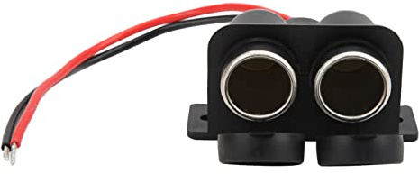 Zigarettenanzünder, Auto-Marine-Feuerzeug-Steckdose, 12-V-Steckdose, 2-Steckdose, Zigarettenanzünder-Umsteller, Auto-Ladegerät, Doppelloch-Zigarettenanzünder-Steckdose mit 20 Cm Kabel, 12 V, 120 W, 10