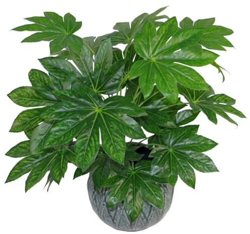 Leaf Design UK Aralia Grande Plante Artificielle réaliste avec Pot 60 cm