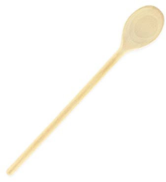 Fackelmann 056751 Ragoulöffel, Holzlöffel mit langem Griff, großer Holzlöffel, Küchenhelfer, Holz, 30 x 4,5 cm