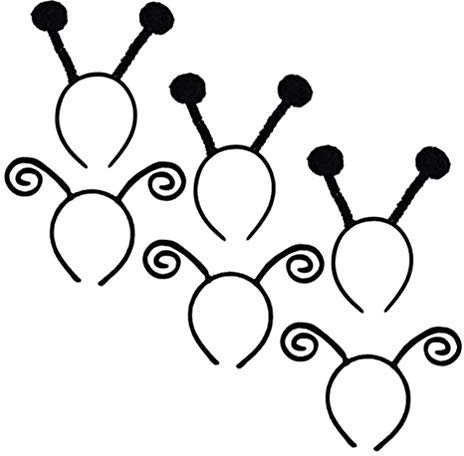 Beavorty 6stücke Haarband Stirnband Mit Ameisenantennen Kostüm-haarreif Halloween-haaraccessoire Praktisch Für Partys Und Cosplay
