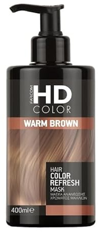 Farcom professional HD Color Refresh hårmask med keratin för en anti-frizzeffekt 400 ml (Chocolate)