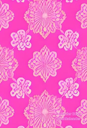 Kalender 2024 Buchkalender: a6, Klein, rosa,Wochenplaner, Deutsch : Vertikal, 1 Woche 2 2eiten, Mit Uhrzeit, Mit Notizen, Für Schule, Business, Arbeit ... Agenda,12 Monate, Planer Januar Bis Dezember.