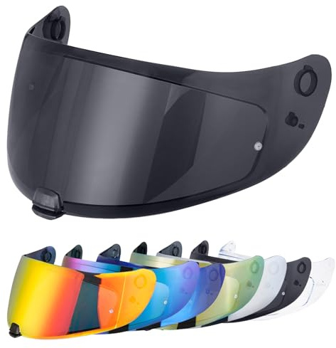 VCOROS Visiere Casque Moto pour C70 FG-17 IS-17 | Casque Moto Pare-Vent Casque Lentille,Remplacement de Visière de Casque