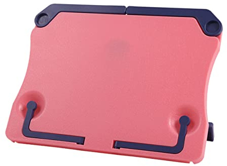 Klappbarer Notenständer für Gitarre und Violine, Rosa Kunststoff | Leichtes Musikzubehör, Non Slip Halterung und Ordnung für Notenblätter, Faltbar