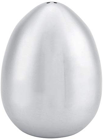 Sunicon Spargipepe a Forma di Uovo in Acciaio Inossidabile, Spargisale e Pepe a Forma di Uovo Dispenser Porta Stuzzicadenti 1 Foro e 3 Fori Contenitore per Spezie per Uova per (3 Loch)