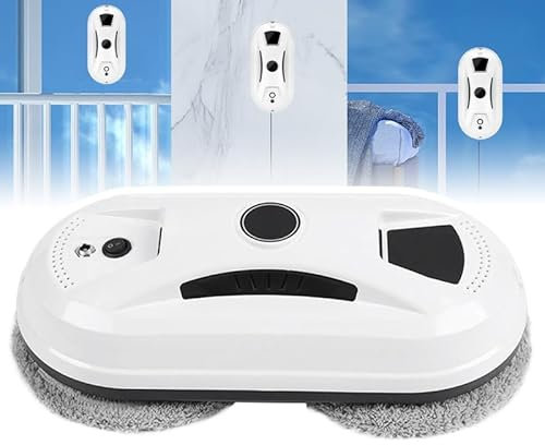 Robot Lavavetri Con Aspirazione Potente Da 5600 Pa/Telecomando, Robot Intelligente per La Pulizia Delle Finestre, Per Finestre Alte Interne/Esterne